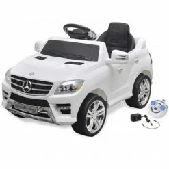 VidaXL Voiture électrique pour enfants Mercedes Benz ML350 Blanc 6 V