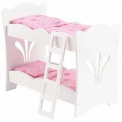 KidKraft Lit superposé pour poupée Lil 52,7x29,5x44,5 cm Blanc 60130