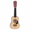 Bontempi Guitare en bois avec 6 cordes pour enfants Noir 55 cm