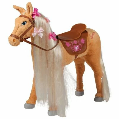 Barbie Cheval jouet Tawny avec son 81 cm Beige et marron 3 Barbie Cheval jouet Tawny avec son 81 cm Beige et marron