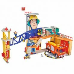 Fireman Sam Ensemble de jeu de caserne de pompiers Multicolore
