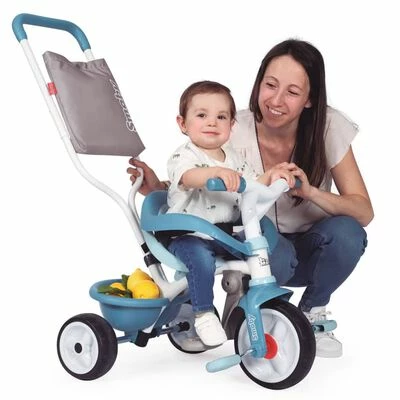 Smoby Tricycle bébé 3 en 1 Be Move Confort Bleu 4 Smoby Tricycle bébé 3 en 1 Be Move Confort Bleu – Image 2