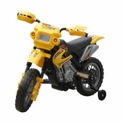 Jouets Soldes 26 Moto électrique pour enfants Jaune