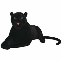VidaXL Panthère en peluche Noir XXL