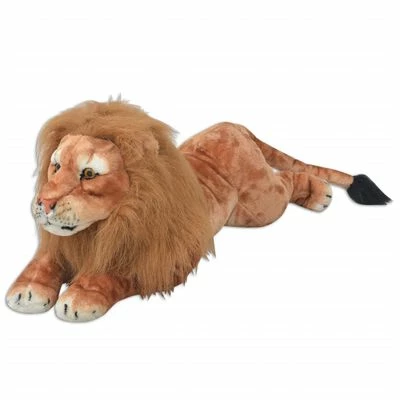 VidaXL Lion en peluche Marron XXL 3 VidaXL Lion en peluche Marron XXL