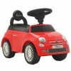 VidaXL Voiture à chevaucher Fiat 500 Rouge -Jouets Soldes image 1 80214