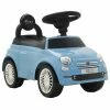 VidaXL Voiture à chevaucher Fiat 500 Bleu -Jouets Soldes image 1 80216