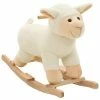 VidaXL Mouton à bascule Peluche 78 x 34 x 58 cm Blanc -Jouets Soldes image 1 80220