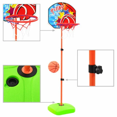 VidaXL Ensemble de panier et de ballon de basket pour enfants 3 VidaXL Ensemble de panier et de ballon de basket pour enfants
