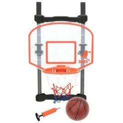 VidaXL Ensemble de basket réglable de porte pour enfants