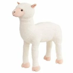 VidaXL Jouet en peluche Alpaga Blanc XXL