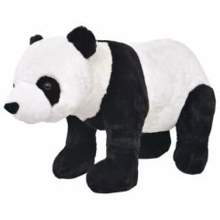 Jouets Soldes 20 VidaXL Jouet en peluche Panda Noir et blanc XXL