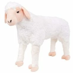 Jouets Soldes 8 VidaXL Jouet en peluche Mouton Blanc XXL