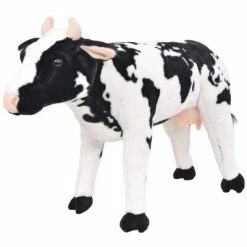 Jouets Soldes 22 VidaXL Jouet en peluche Vache Noir et blanc XXL