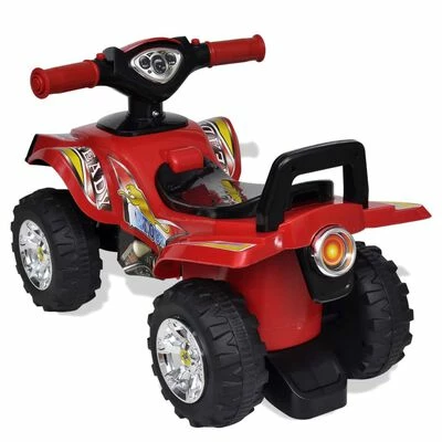 Quad à chevaucher enfant rouge avec son et lumière 4 Quad à chevaucher enfant rouge avec son et lumière – Image 2