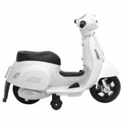 VidaXL Moto jouet électrique Vespa GTS300 Blanc -Jouets Soldes image 2 80309