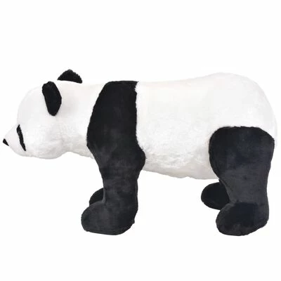 VidaXL Jouet en peluche Panda Noir et blanc XXL 4 VidaXL Jouet en peluche Panda Noir et blanc XXL – Image 2