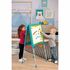 Smoby Planche à dessin pour enfants Turquoise et jaune -Jouets Soldes image 3 428060