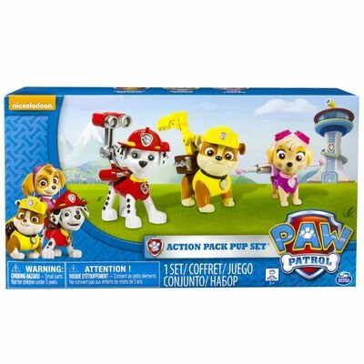Paw Patrol Pack d'action Chiots Marshall/Skye/Rubble 5 Paw Patrol Pack d'action Chiots Marshall/Skye/Rubble – Image 3