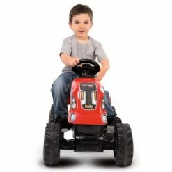 Smoby Tracteur à enfourcher enfant avec remorque Farmer XL Rouge -Jouets Soldes image 3 439591