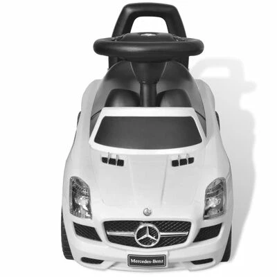 VidaXL Voiture blanche pour enfants Mercedes Benz 5 VidaXL Voiture blanche pour enfants Mercedes Benz – Image 3