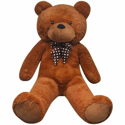 VidaXL Ourson en peluche XXL Marron 135 cm 5 VidaXL Ourson en peluche XXL Marron 135 cm – Image 3