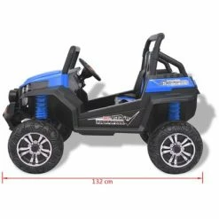 VidaXL Voiture électrique pour enfants 2 places XXL Bleu et noir -Jouets Soldes image 3 80187