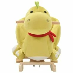VidaXL Dragon à bascule avec dossier Peluche 60x32x53 cm Vert citron -Jouets Soldes image 3 80225