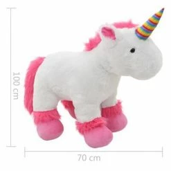 VidaXL licorne en peluche rose et blanc 7 VidaXL licorne en peluche rose et blanc -Jouets Soldes image 3 80238