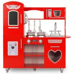 VidaXL Cuisine en jouet pour enfants MDF 84x31x89 cm Rouge 10 VidaXL Cuisine en jouet pour enfants MDF 84x31x89 cm Rouge -Jouets Soldes image 3 80253