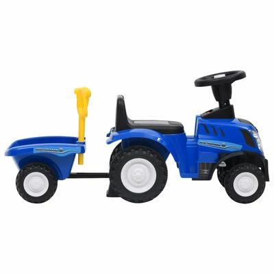 VidaXL Tracteur pour enfants New Holland Bleu 5 VidaXL Tracteur pour enfants New Holland Bleu – Image 3