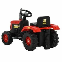 VidaXL Tracteur avec pédales pour enfants Rouge et noir 10 VidaXL Tracteur avec pédales pour enfants Rouge et noir -Jouets Soldes image 3 80379