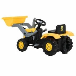 VidaXL Tracteur à pédales avec excavateur pour enfants Jaune et noir 10 VidaXL Tracteur à pédales avec excavateur pour enfants Jaune et noir -Jouets Soldes image 3 80380