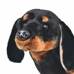 VidaXL Jouet en peluche Chien de race Dachshund Noir XXL -Jouets Soldes image 3 91333