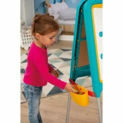 Smoby Planche à dessin pour enfants Turquoise et jaune -Jouets Soldes image 4 428060