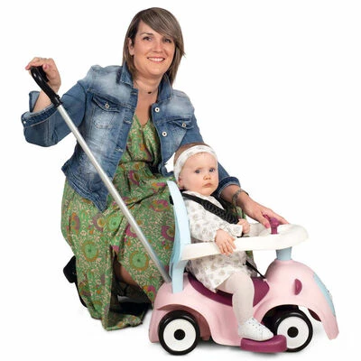 Smoby Voiture à enfourcher enfant 3 en 1 Maestro Rose 6 Smoby Voiture à enfourcher enfant 3 en 1 Maestro Rose – Image 4