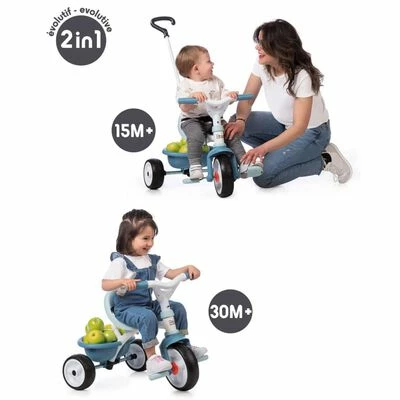 Smoby Tricycle bébé 2 en 1 Be Move Bleu 6 Smoby Tricycle bébé 2 en 1 Be Move Bleu – Image 4