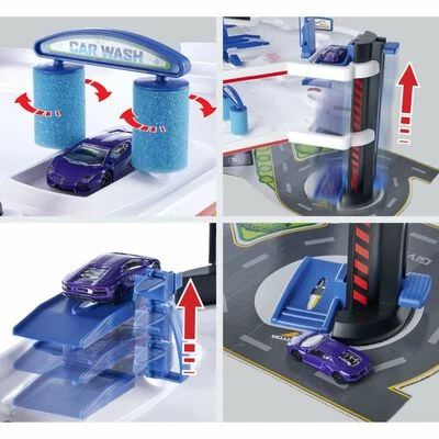 MajoRETTE Garage urbain jouet avec 5 voitures jouet 6 MajoRETTE Garage urbain jouet avec 5 voitures jouet – Image 4