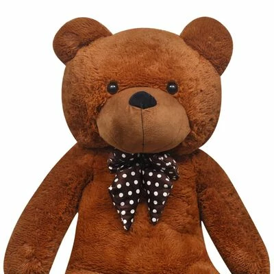 VidaXL Ourson en peluche XXL Marron 135 cm 6 VidaXL Ourson en peluche XXL Marron 135 cm – Image 4