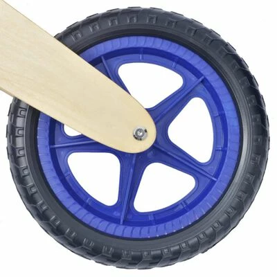 VidaXL Vélo d’équilibre en bois bleu 6 VidaXL Vélo d’équilibre en bois bleu – Image 4