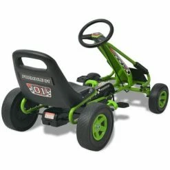 VidaXL Kart à pédale avec siège ajustable Vert -Jouets Soldes image 4 80153