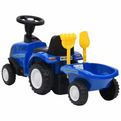 VidaXL Tracteur pour enfants New Holland Bleu 6 VidaXL Tracteur pour enfants New Holland Bleu – Image 4
