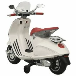 VidaXL Moto jouet électrique Vespa GTS300 Blanc -Jouets Soldes image 4 80313