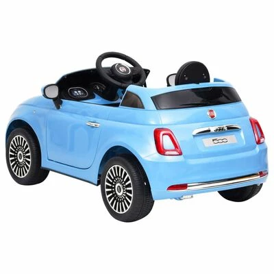 VidaXL Voiture électrique pour enfants Fiat 500 Bleu 6 VidaXL Voiture électrique pour enfants Fiat 500 Bleu – Image 4