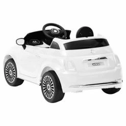 VidaXL Voiture électrique pour enfants Fiat 500 Blanc -Jouets Soldes image 4 80317