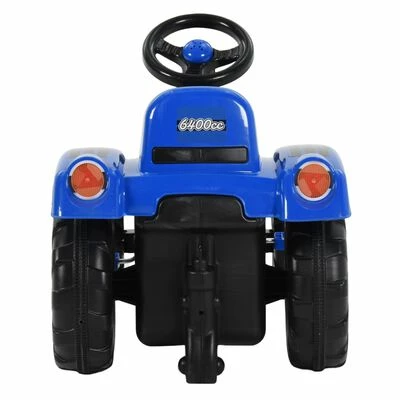 VidaXL Tracteur avec pédales pour enfants Bleu 6 VidaXL Tracteur avec pédales pour enfants Bleu – Image 4