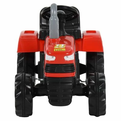 VidaXL Tracteur avec pédales pour enfants Rouge et noir 6 VidaXL Tracteur avec pédales pour enfants Rouge et noir – Image 4