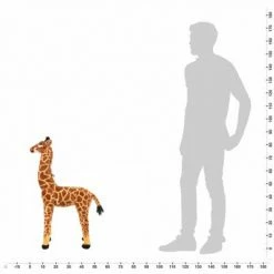 VidaXL Jouet en peluche Girafe Marron et jaune XXL -Jouets Soldes image 4 91336