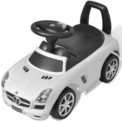 VidaXL Voiture blanche pour enfants Mercedes Benz 7 VidaXL Voiture blanche pour enfants Mercedes Benz – Image 5