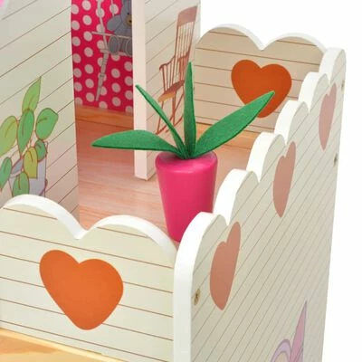 VidaXL Maison de poupées à trois étages Bois 60 x 30 x 90 cm 6 VidaXL Maison de poupées à trois étages Bois 60 x 30 x 90 cm – Image 5